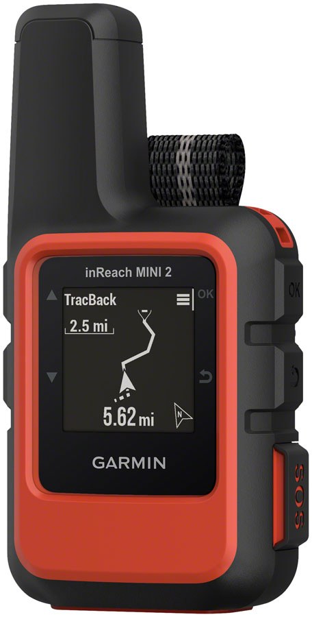 Garmin inReach Mini 2 Satellite Communicator - GPS, Flame Red - First Responder Assistance - inReach Mini 2 Satellite Communicator