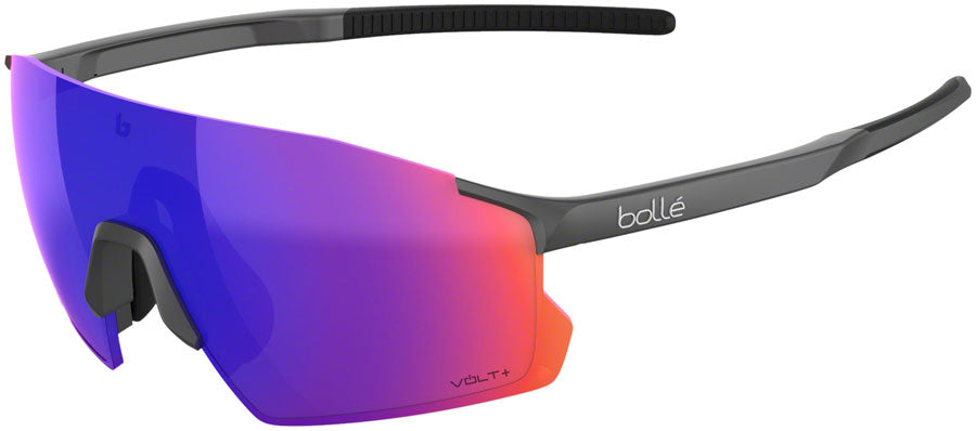 Bolle Icarus Sunglasses - Titanium Matte/Volt+ Ultraviolet Polarized MPN: BS016004 UPC: 054917320591 Sunglasses Icarus Sunglasses