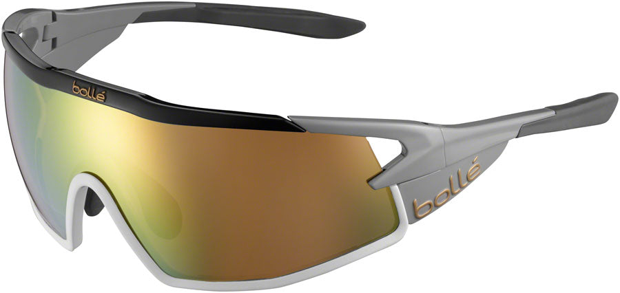 Bolle B-ROCK PRO Sunglasses - Shiny Black, Brown Gold Lenses MPN: 12629 UPC: 054917354305 Sunglasses B-Rock Pro Sunglasses