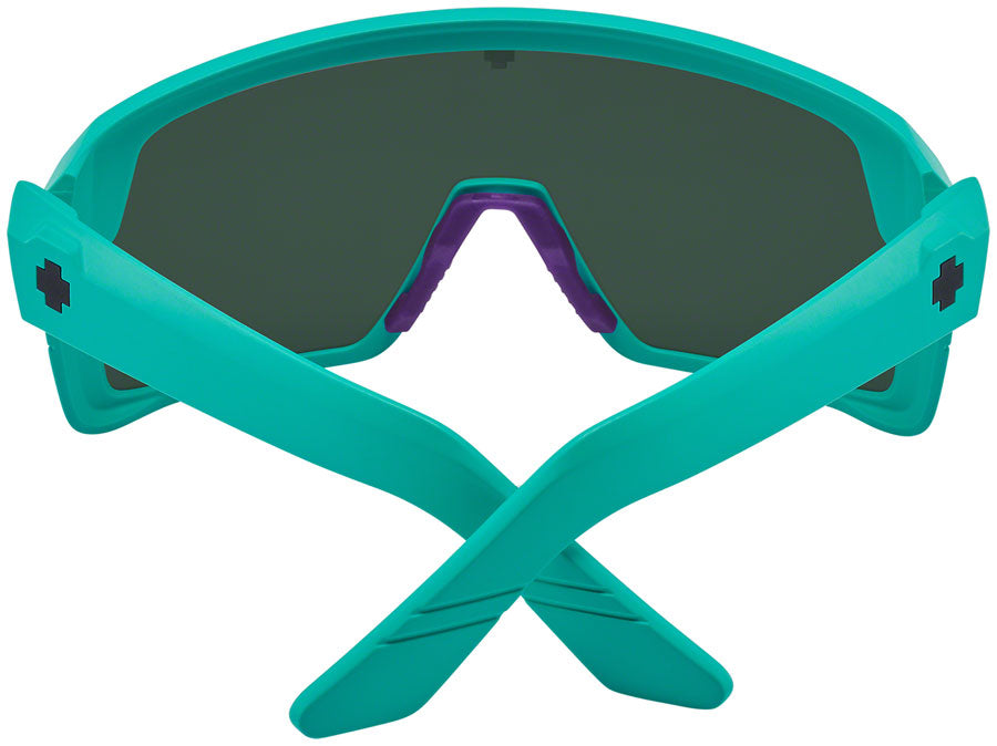 SPY+ Monolith Sunglasses - Matte Teal, Happy Gray Green with Dark Blue Spectra Mirror Lenses MPN: 6.7E+12 UPC: 648478809734 Sunglasses Monolith Sunglasses