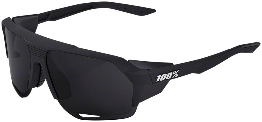 100% Norvick Sunglasses - Matte Black, Gray PEAKPOLAR Lens
