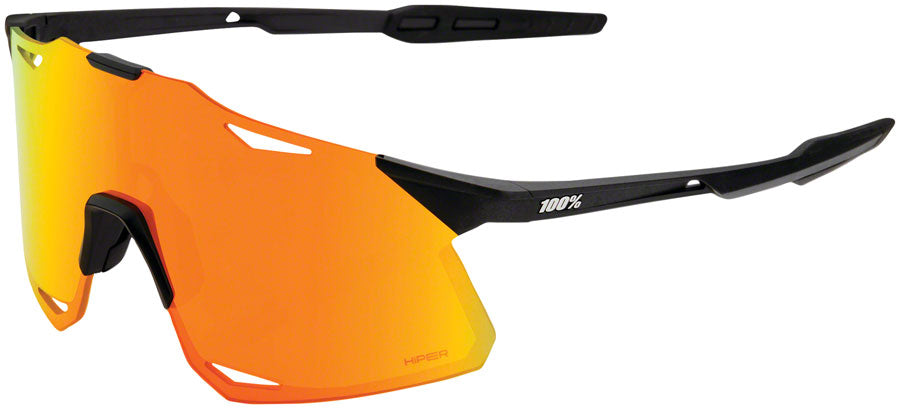 100% Hypercraft Sunglasses - Matte Black, HiPER Red Multilayer Mirror Lens MPN: 60000-00006 UPC: 841269192965 Sunglasses Hypercraft Sunglasses