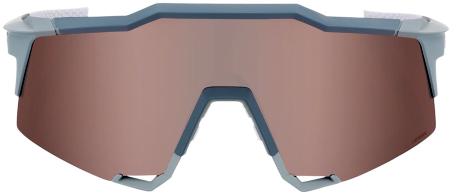 100% Speedcraft Sunglasses - Soft Tact Stone Gray, HiPER Crimson Silver Mirror Lens - Sunglasses - Speedcraft Sunglasses