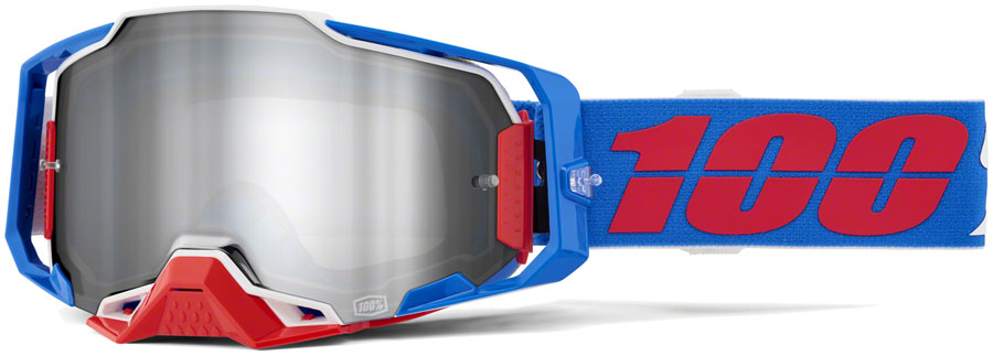 100% Armega Ironclad Goggles - Mirror Silver MPN: 50005-00029 UPC: 196261041392 Goggle Armega Ironclad Goggles