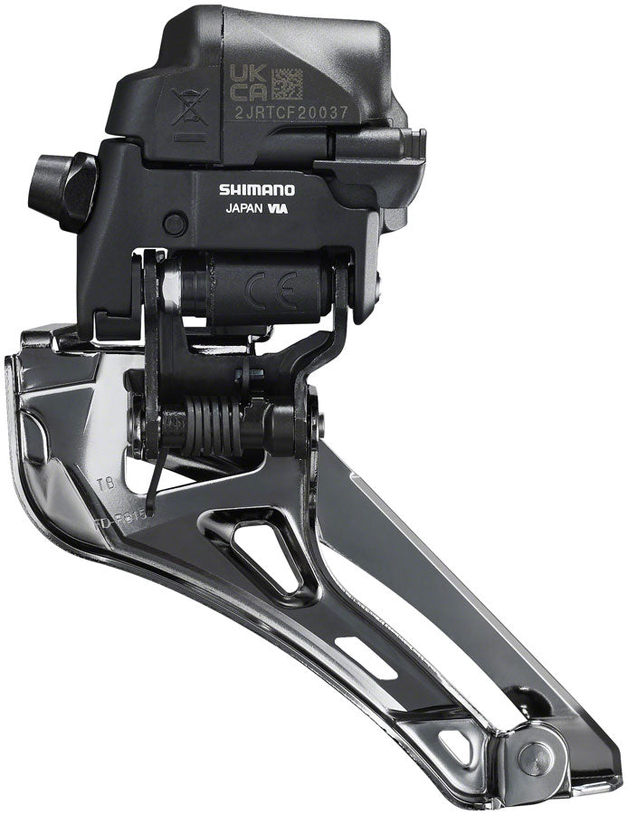 Shimano Ultegra FD-R8150 Di2 Front Derailleur - 2x12-Speed, Braze-on, Down Swing, For 50-54t Max, Black/Silver Shimano Ultegra FD-R8150 Di2 Front Derailleur - 2x12-Speed, Braze-on, Down Swing, For 50-54t Max, Black/Silver