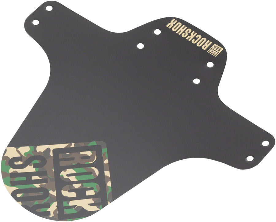 RockShox MTB Fender Black with Green Camouflage Print MPN: 00.4318.020.020 UPC: 710845841866 Clip-On Fender MTB Fork Fenders