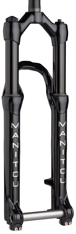 Manitou Circus Expert Suspension Fork - 26", 130 mm, 20 x 110 mm, 41 mm Offset, Gloss Black, Straight Steerer MPN: 191-29495-A802 UPC: 847863026675 Suspension Fork Circus Expert Suspension Fork