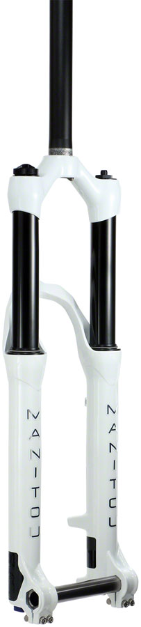 Manitou Circus Expert Suspension Fork - 26", 100 mm, 20 x 110 mm, 41 mm Offset, Gloss White, Straight Steerer MPN: 191-29495-A803 UPC: 847863026804 Suspension Fork Circus Expert Suspension Fork