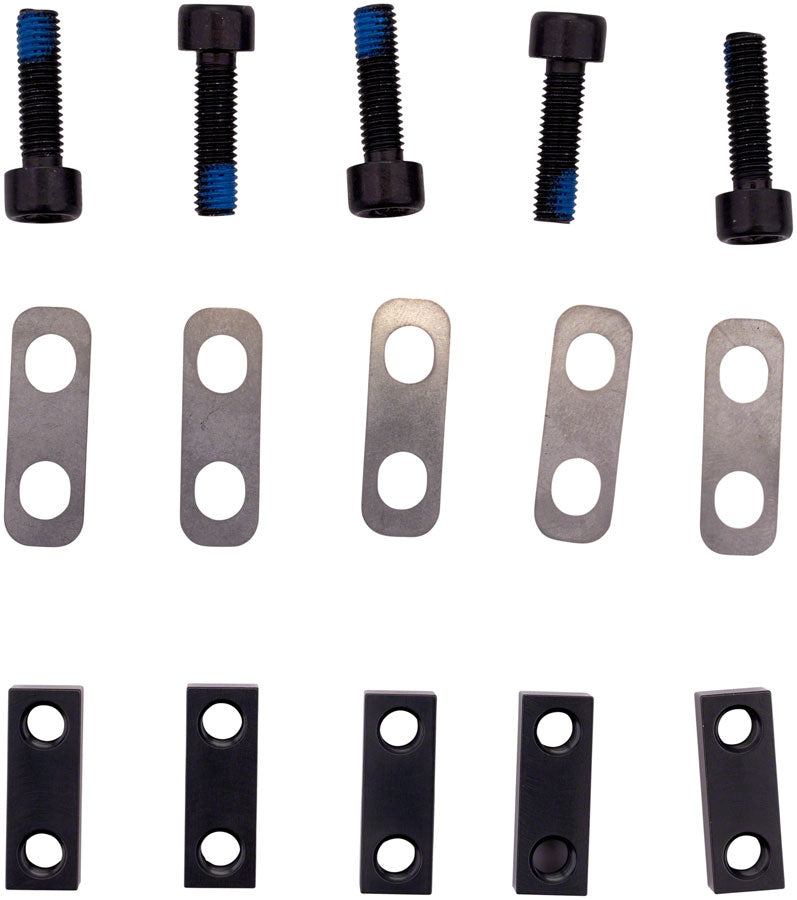 FOX 40/Marzocchi 58 Lower Leg Axle Pinch Bolt Parts (5 Each Fasteners, shims, and pinch bars. Axle not included)