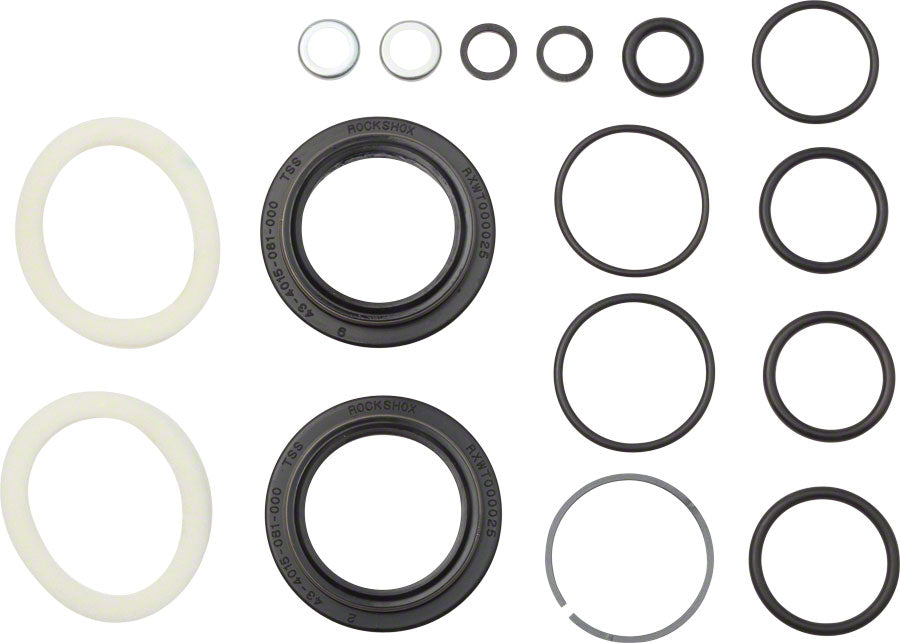 RockShox Fork Service Kit, Basic: includes dust seals, foam rings, O- ring seals, XC32 Solo Air A3/Recon Silver B1
