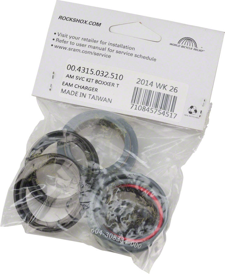 RockShox Fork Service Kit, Basic: includes dust seals, foam rings, O- ring seals, Boxxer Team Charger Damper