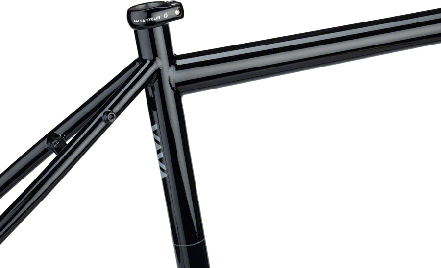 Salsa Vaya Frameset - 700c, Steel, Black, 55cm UPC: 657993137055 Touring Frame Vaya Frameset - Black