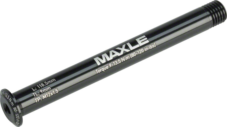 RockShox Maxle Stealth Front Thru Axle: 12x100, 118.5mm Length, Road MPN: 00.4318.005.021 UPC: 710845798467 Thru Axle Maxle Stealth Front Thru Axle