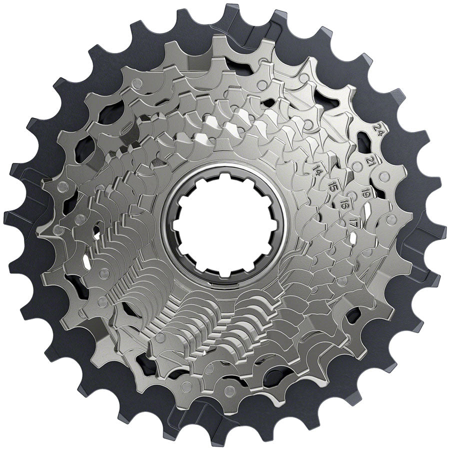 SRAM Force AXS XG-1270 Cassette - 12-Speed, 10-28t, Silver, For XDR Driver Body, D1