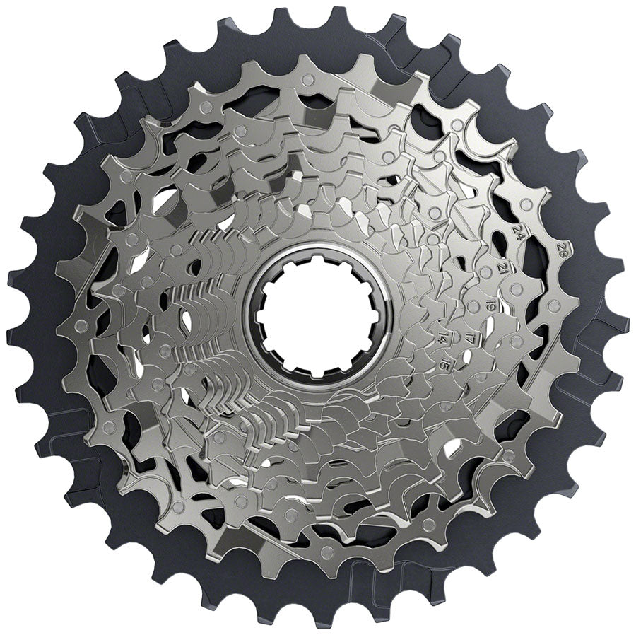 SRAM Force AXS XG-1270 Cassette - 12-Speed, 10-33t, Silver, For XDR Driver Body, D1