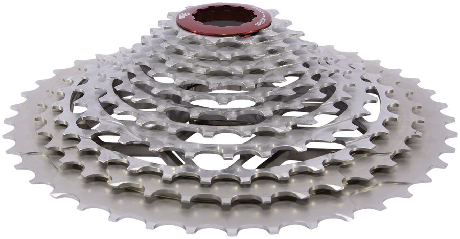 Prestacycle UniBlock PRO Gravel Cassette - 11-Speed, For HG 11 Freehub, 11-40, Silver