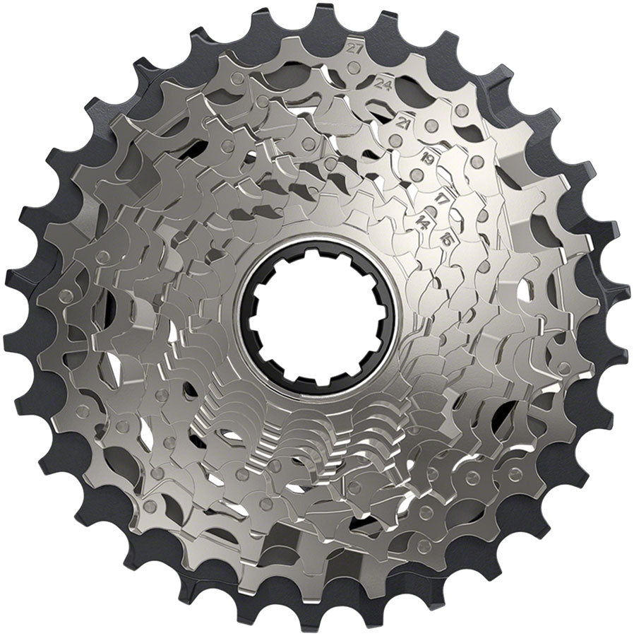 SRAM Force AXS XG-1270 Cassette - 12-Speed, 10-30t, Silver, For XDR Driver Body, D1 MPN: 00.2418.117.003 UPC: 710845871344 Cassettes Force AXS XG-1270 12-Speed Cassette