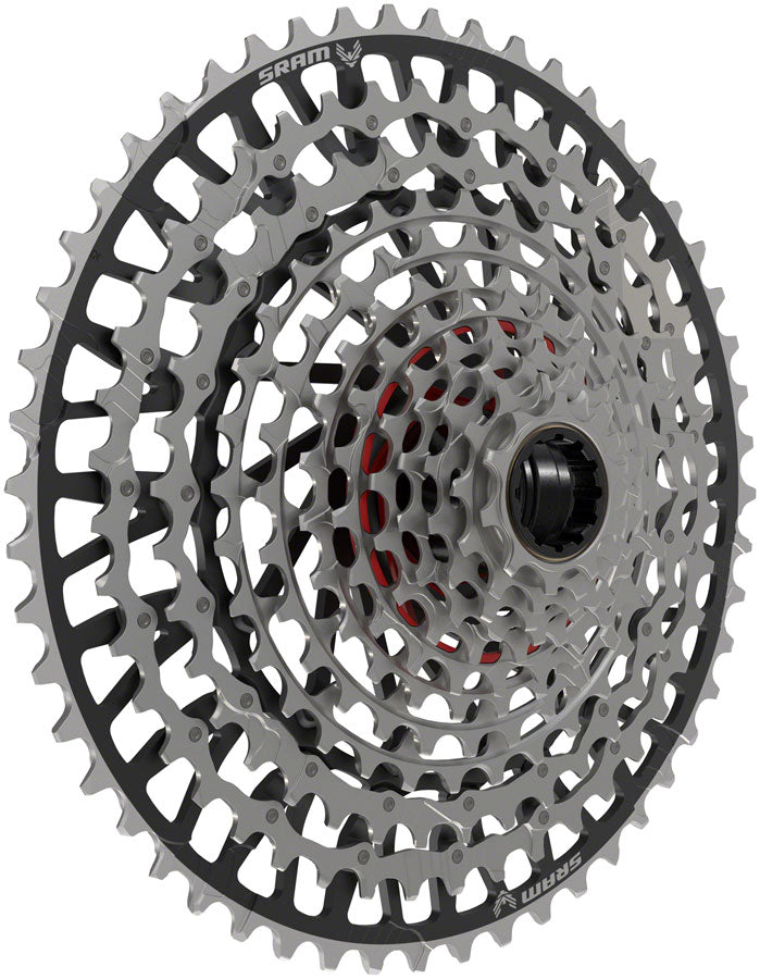SRAM XX Eagle T-Type XS-1297 Cassette - 12-Speed, 10-52t, For XD Driver, Silver/Black SRAM XX Eagle T-Type XS-1297 Cassette - 12-Speed, 10-52t, For XD Driver, Silver/Black