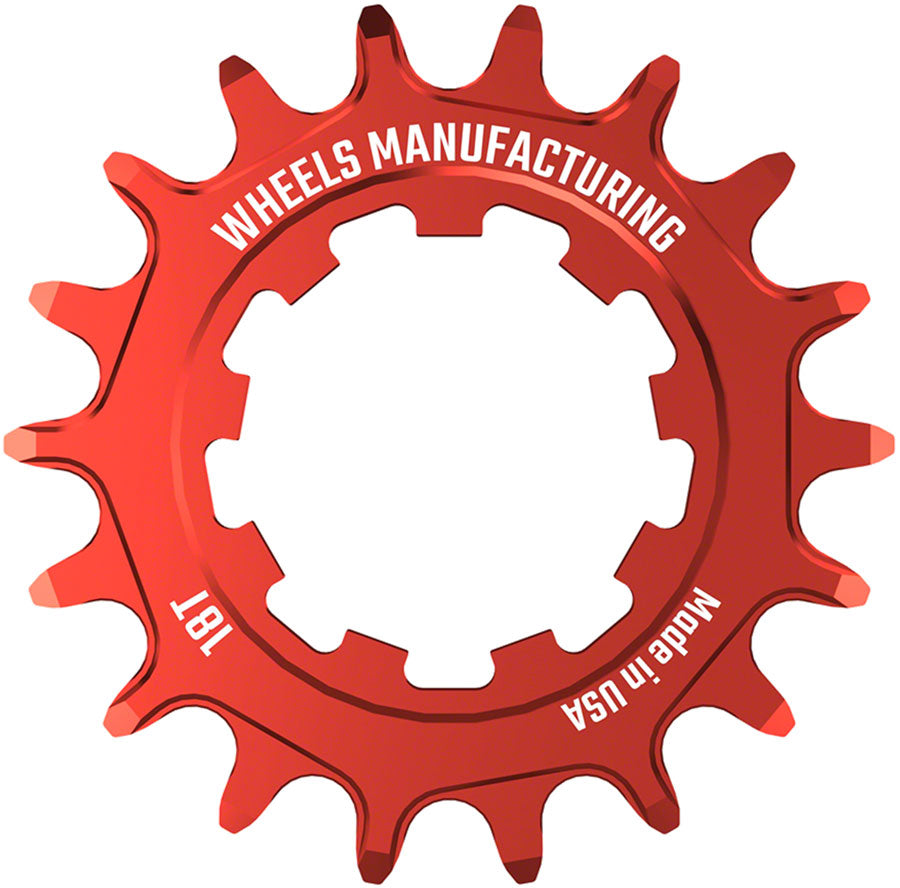 Wheels Manufacturing SOLO-XD Cog - 18t, Red MPN: SOLO-XD-18T-2 UPC: 810124711955 Driver and Single Cog Solo-XD Cog