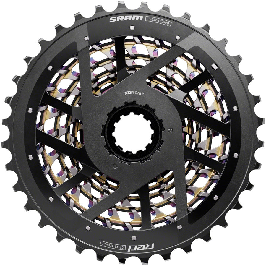 SRAM RED XG-1290 Cassette - 12-Speed, 10-36t, For XDR Driver SRAM RED XG-1290 Cassette - 12-Speed, 10-36t, For XDR Driver