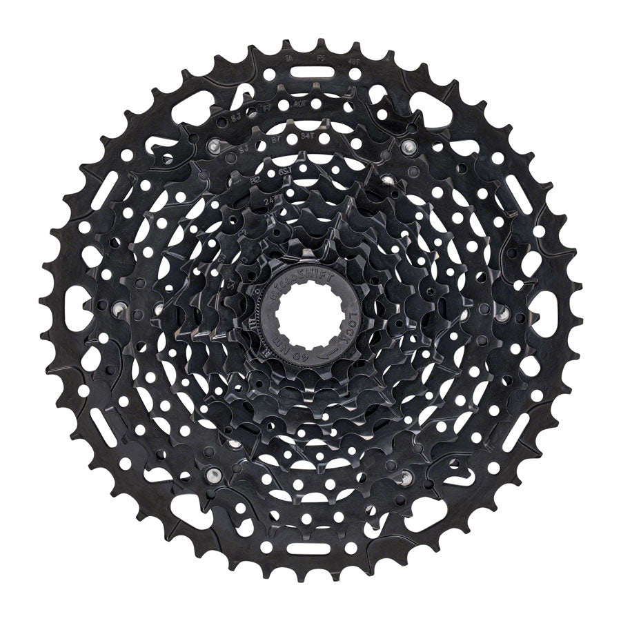 microSHIFT ADVENT X Cassette - 10 Speed, 11-48T, ED Black, Hardened Steel Cogs