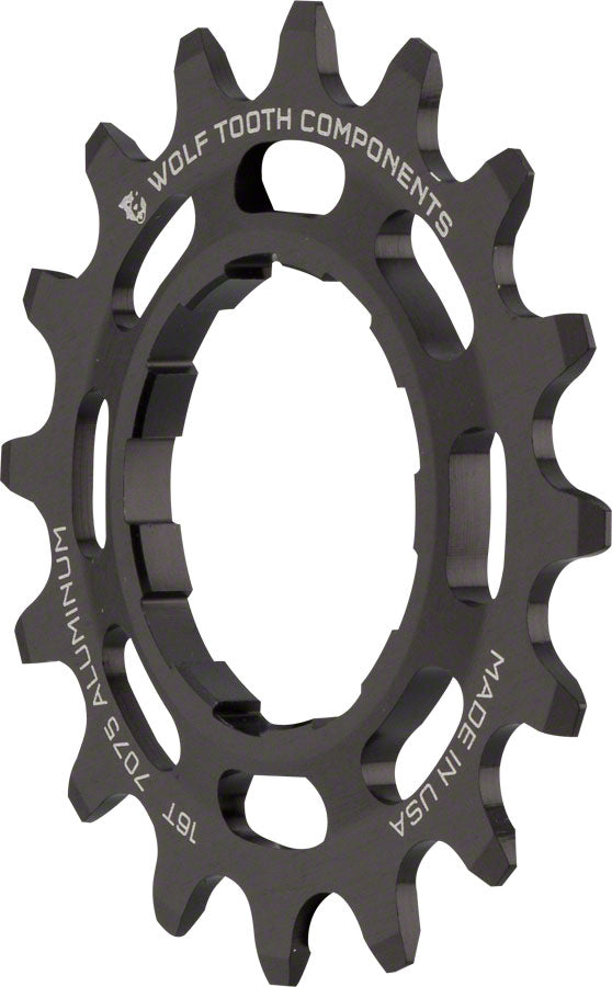Wolf Tooth Single Speed Aluminum Cog: 16T, Compatible with 3/32