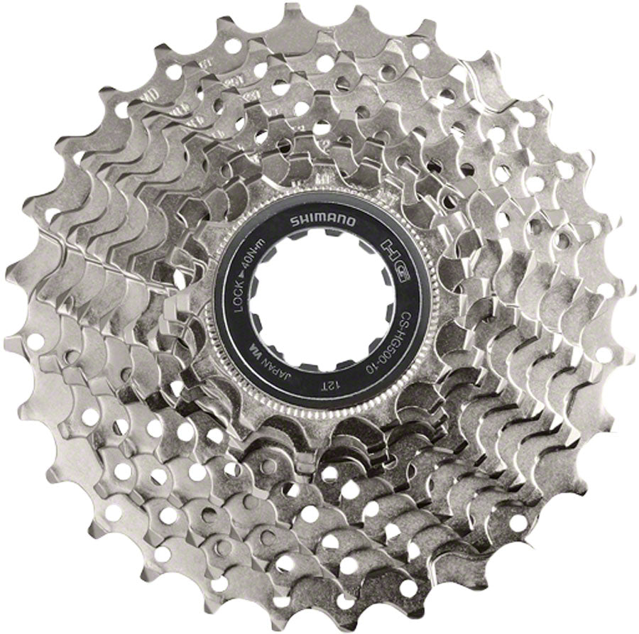 Shimano CS-HG500 Cassette - 10-Speed, 11-25t, Silver MPN: ICSHG50010125 UPC: 689228328174 Cassettes Deore CS-HG500 10-Speed Cassette