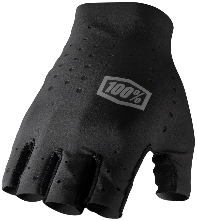 100% Sling Gloves - Black, Short Finger, Large