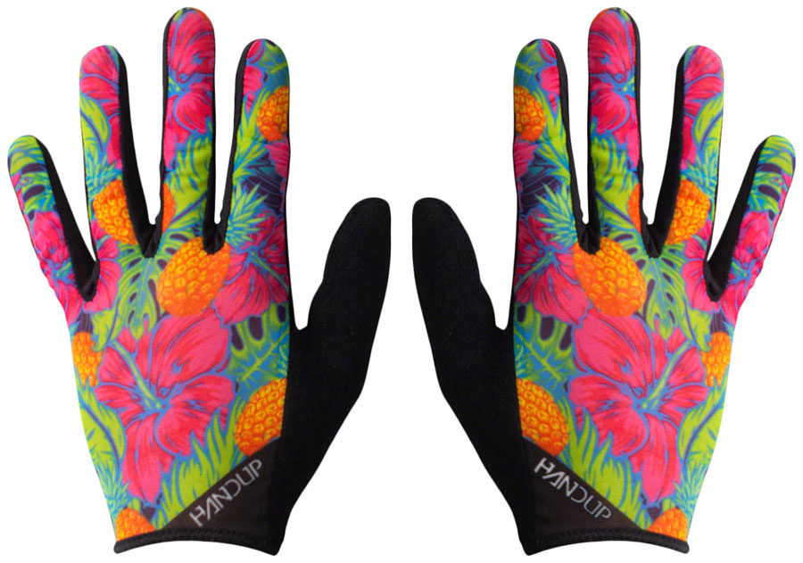 Handup Vented Gloves - Pineapples Carribbean, Full Finger, Small