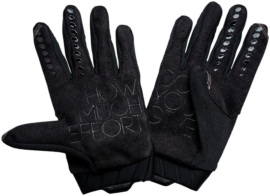 100% Geomatic Gloves - Black/Charcoal, Full Finger, Men's, Small - Gloves - Geomatic Gloves