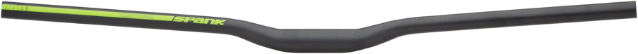 Spank Spoon 800 Handlebar - 31.8 x 800mm, 20mm Rise, Black/Green - Flat/Riser Handlebar - Spoon Handlebar