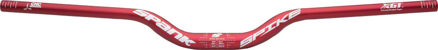 Spank Spike Race Bars 800mm Wide, 50mm Rise, 31.8mm Clamp Matte Red
