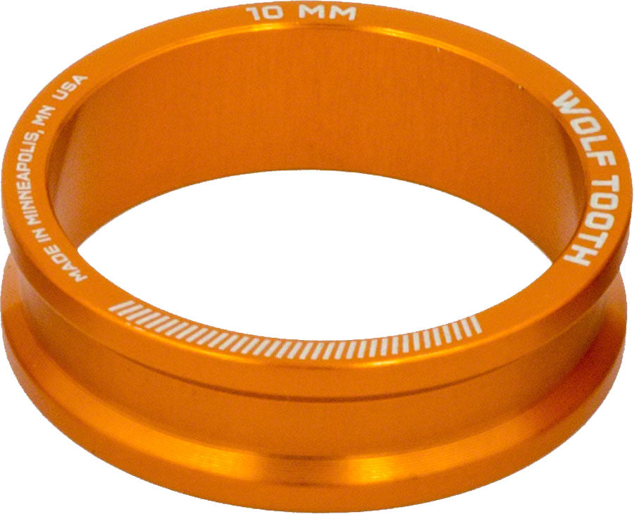 Wolf Tooth Headset Spacer 5 Pack, 10mm, Orange MPN: SPACER-ORG-5PACK-10MM UPC: 812719022811 Headset Stack Spacer Precision Spacer 5 Pack