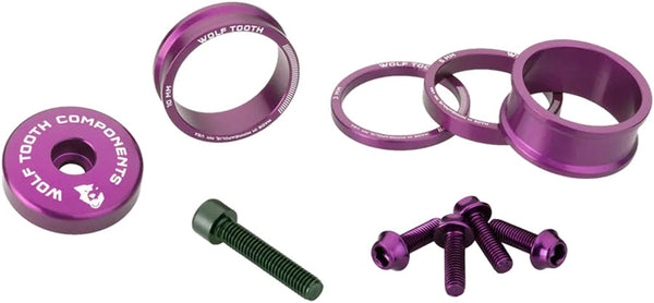 Kit Entretoises De Casque Wolf Tooth BlingKit – 3/5/10/15 Mm – Rouge