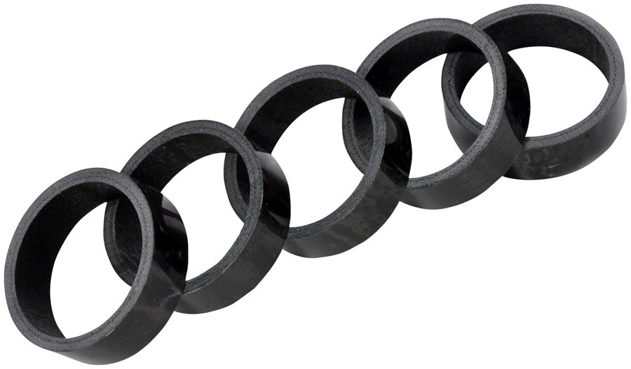 Wheels Manufacturing Carbon Headset Spacer - 1-1/8", 10mm, Gloss, 5 pack MPN: HD0027 UPC: 811079026774 Headset Stack Spacer Carbon Spacer