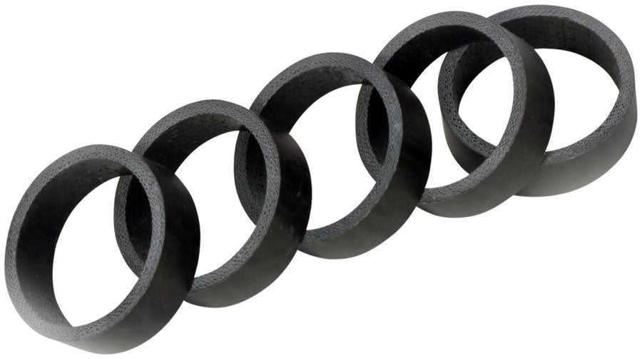 Wheels Manufacturing Carbon Headset Spacer - 1-1/8", 10mm, Matte, 5 pack MPN: HD0028 UPC: 811079026781 Headset Stack Spacer Carbon Spacer