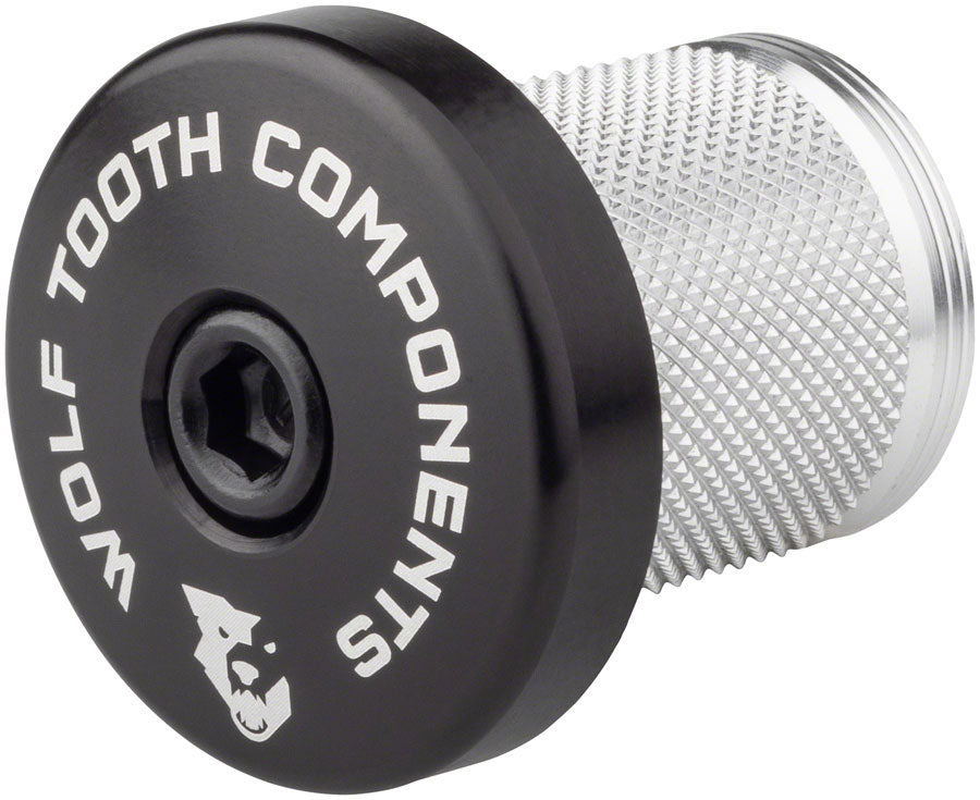 Wolf Tooth Compression Plug with Integrated Spacer Stem Cap, Black