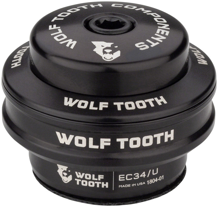 Wolf Tooth Premium Headset - EC34/28.6 Upper, 16mm Stack, Black