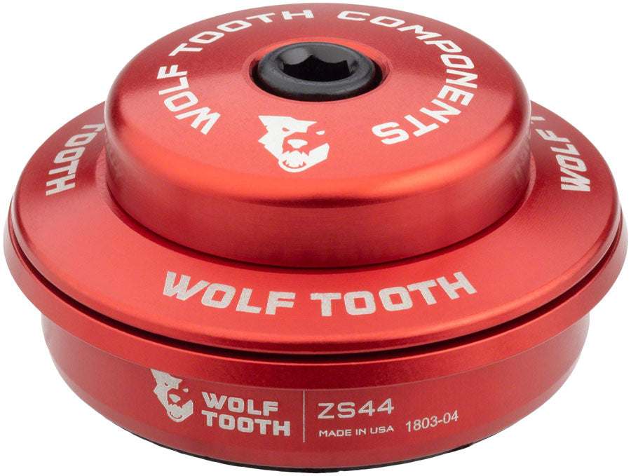 Wolf Tooth Premium Headset - ZS44/28.6 Upper, 6mm Stack, Red MPN: ZS44U-5MM-RED UPC: 812719027601 Headset Upper Premium ZS Upper Headset