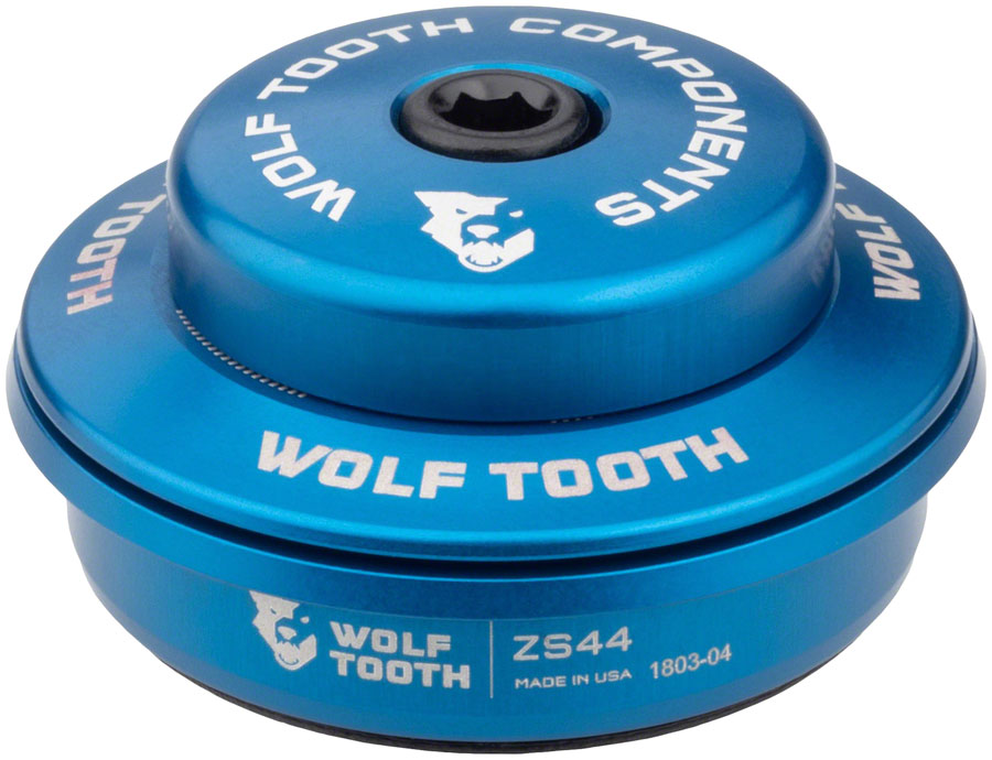Wolf Tooth Premium Headset - ZS44/28.6 Upper, 6mm Stack, Blue MPN: ZS44U-5MM-BLU UPC: 812719027618 Headset Upper Premium ZS Upper Headset