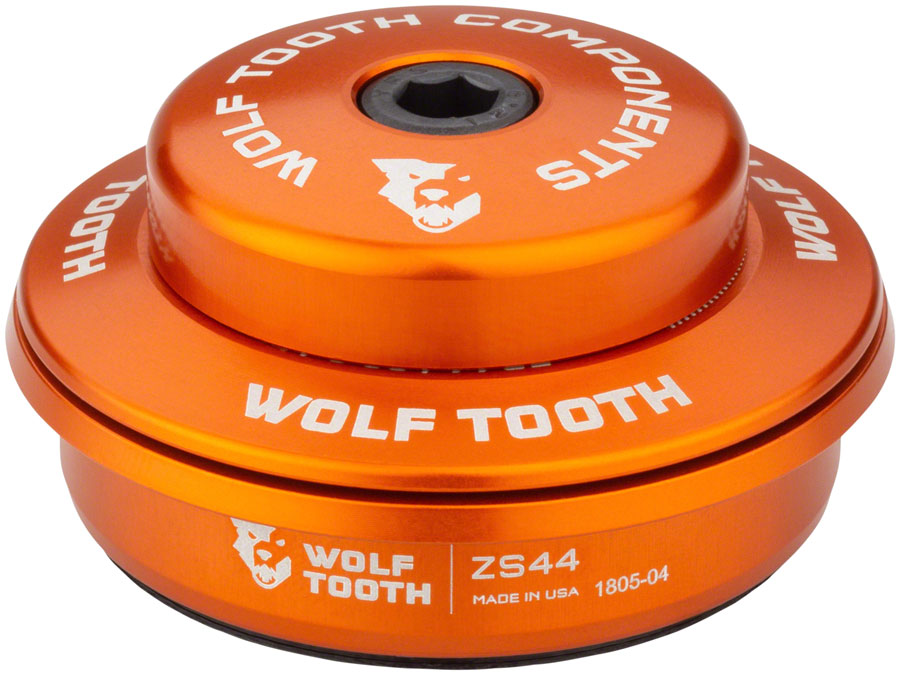 Wolf Tooth Premium Headset - ZS44/28.6 Upper, 6mm Stack, Orange MPN: ZS44U-5MM-ORG UPC: 812719027649 Headset Upper Premium ZS Upper Headset