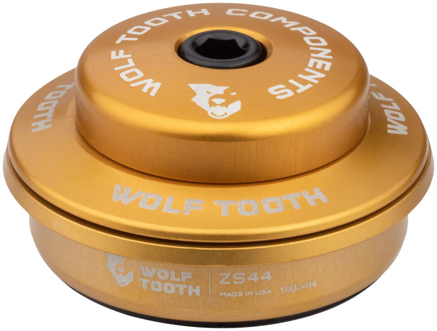 Wolf Tooth Premium Headset -ZS44/28.6 Upper, 6mm,  Gold