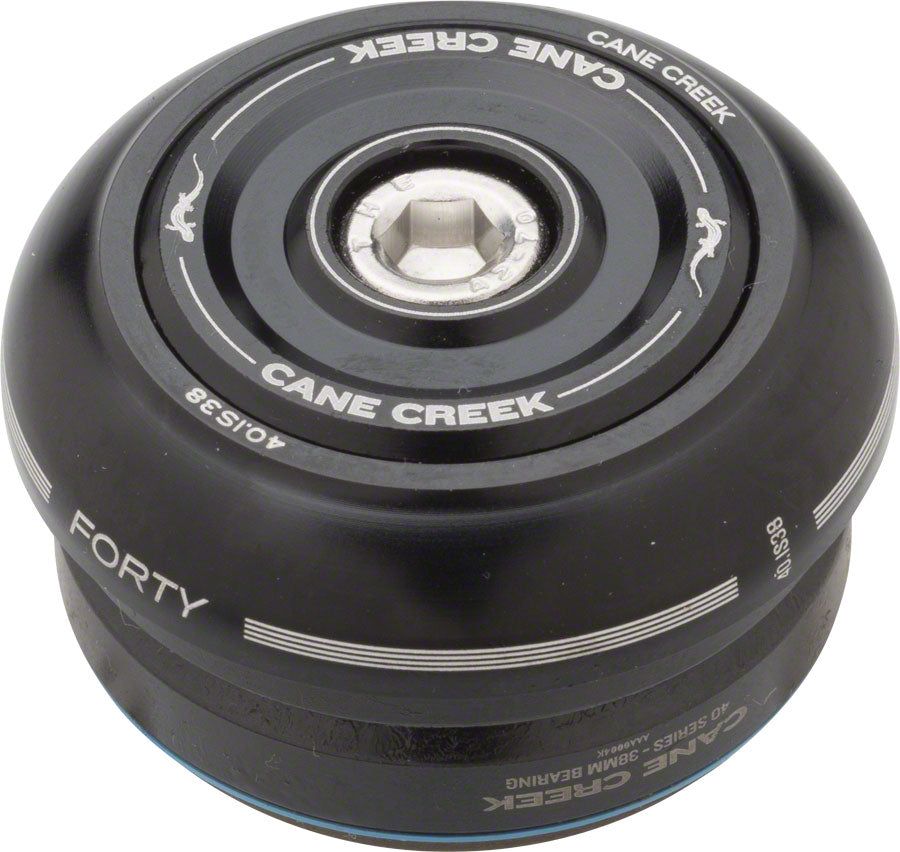 Cane Creek 40 IS38/25.4 IS38/26 Short Cover Headset, Black