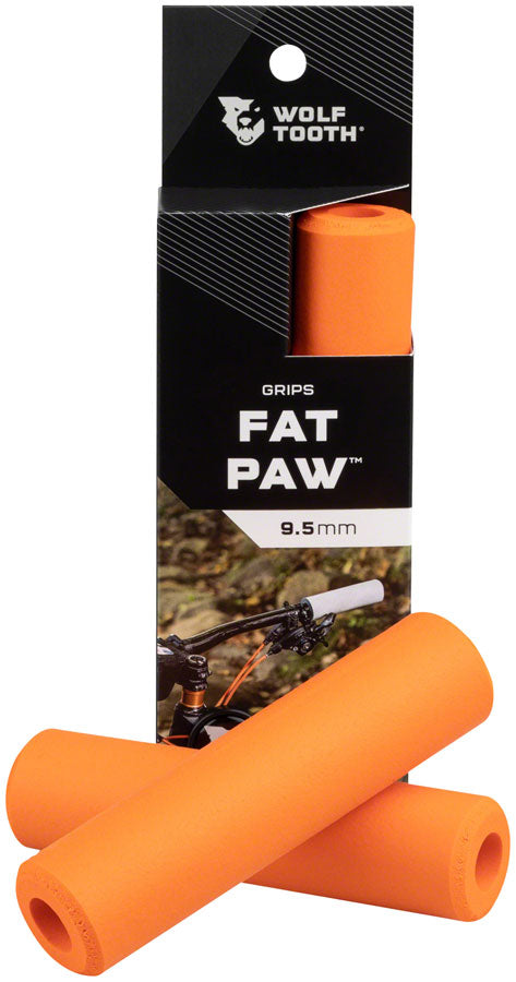 Wolf Tooth Fat Paw Grips - Orange MPN: FATPAWGRIP-ORG UPC: 812719026987 Grip Fat Paw Grips