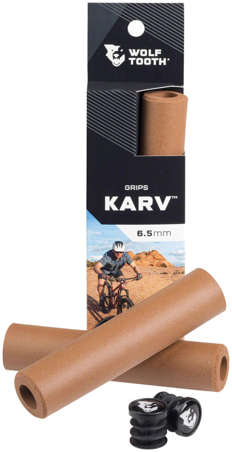 Wolf Tooth Karv Grips - Brown MPN: KARV-BRN UPC: 810006808384 Grip Karv Grips