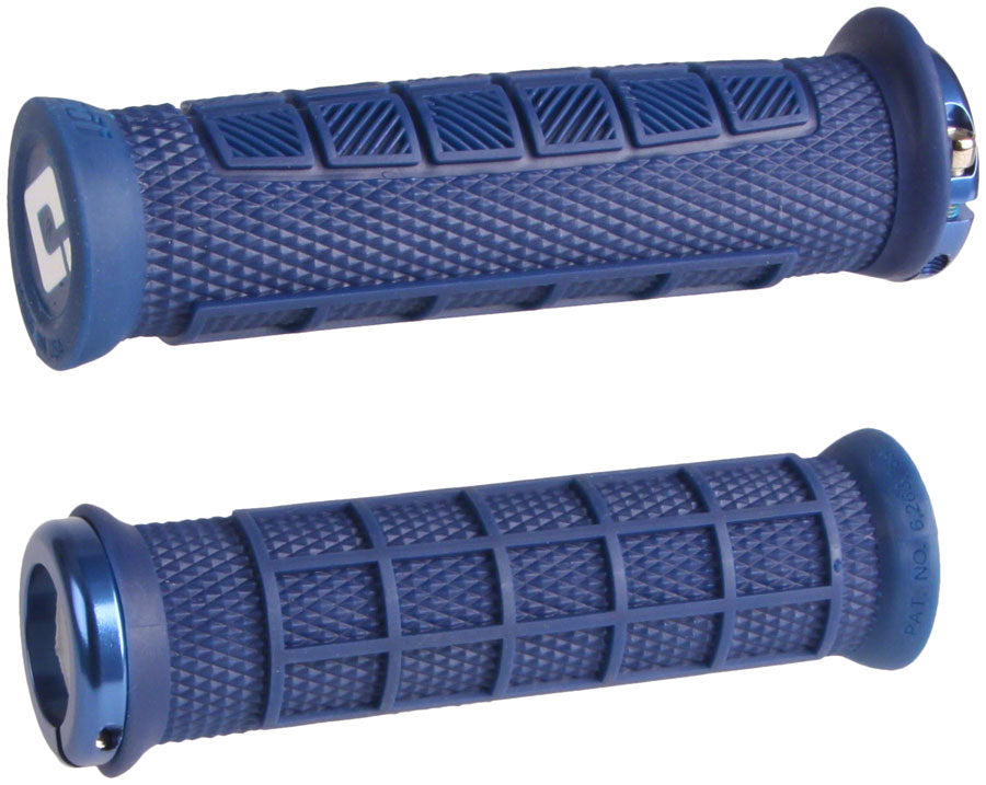 ODI Elite Pro V2.1 Grips - Blue, Lock-On MPN: D33EPDU-U UPC: 711484192609 Grip Elite Pro