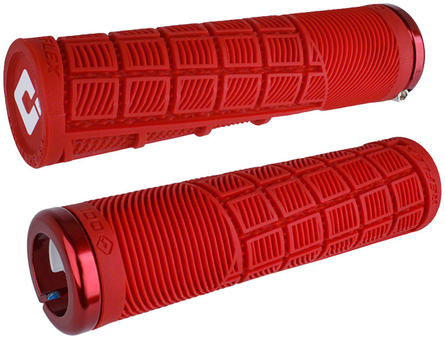 ODI Reflex V2.1 Grips - White/Red, Lock-On MPN: D33RXR-R UPC: 711484194979 Grip Reflex Lock-On Grips