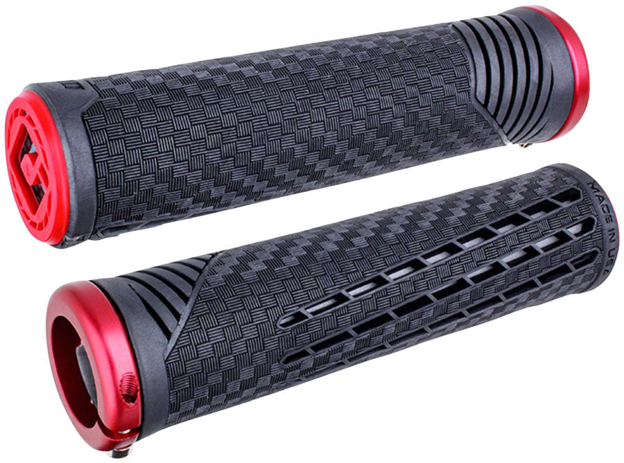 ODI CF V2.1 Grips - Black/Red/Red, Lock-On MPN: F35CFBR-R UPC: 711484195808 Grip CF Grips