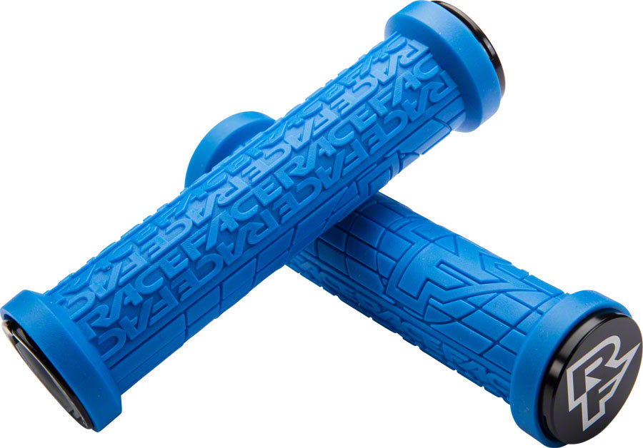 RaceFace Grippler Grips - Blue, Lock-On, 33mm MPN: AC990091 UPC: 821973317526 Grip Grippler