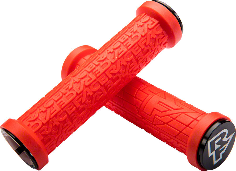 RaceFace Grippler Grips - Red, Lock-On, 30mm MPN: AC990082 UPC: 821973317434 Grip Grippler
